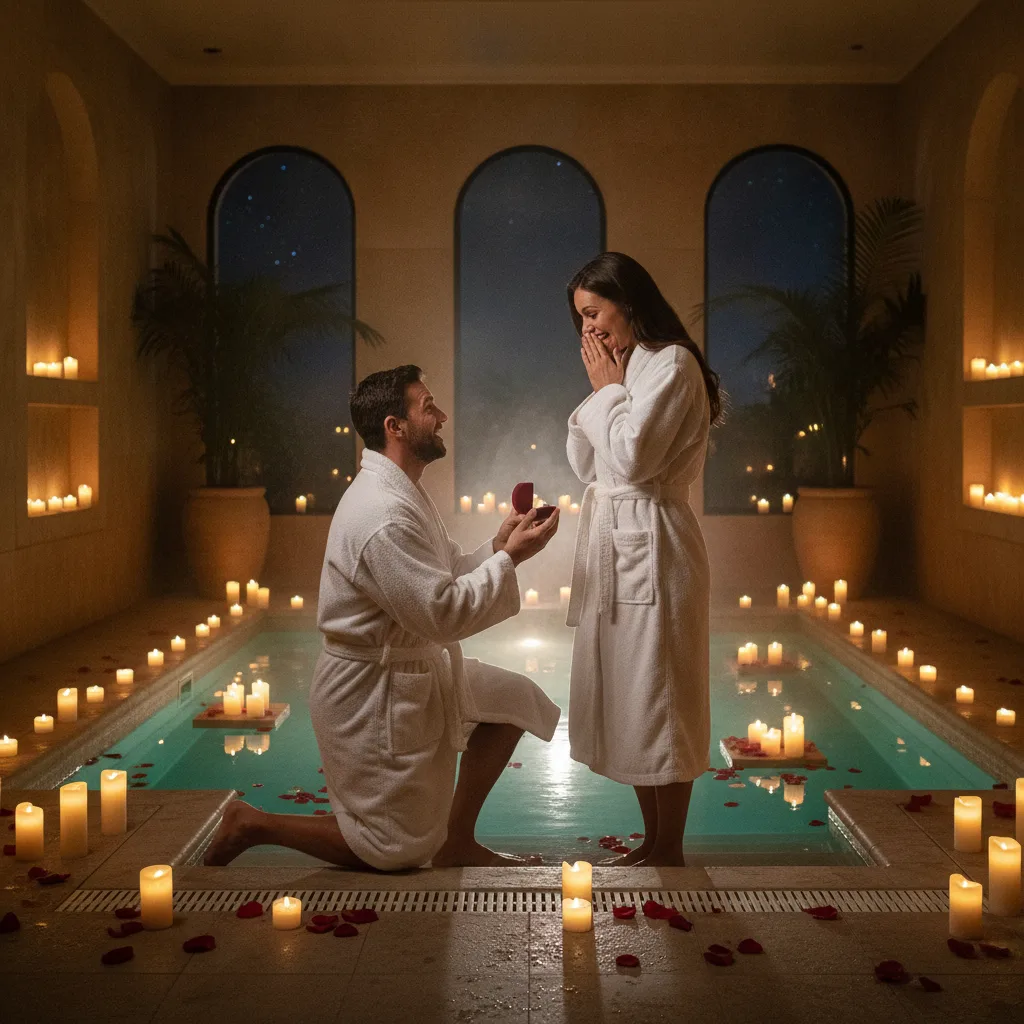 Pedida de mano en spa – guía para el momento perfecto - pedida mano spa lujo